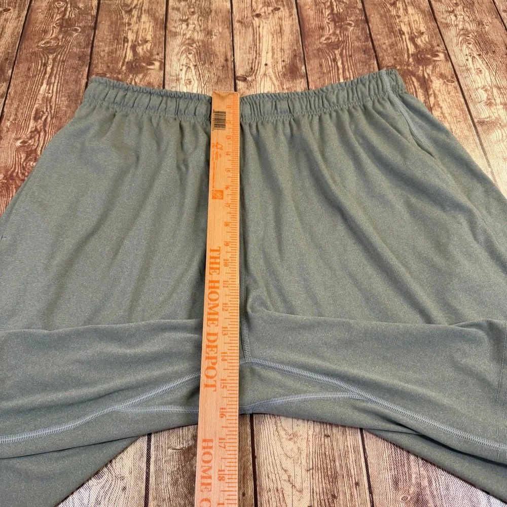 Nike Dri Fit Athletic Shorts Mens Extra Large Green Elastic Waist Pockets